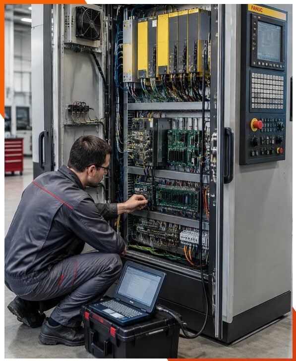 Ремонт систем ЧПУ FANUC промышленных станков в Темрюке